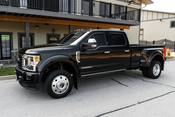 Used 2022 Ford F-450 Super Duty Platinum 4x4 Crew Cab Pickup ONLY 2K Miles! Power Stroke 6.7L Turbo Diesel! for sale Sold at Chicago Motor Cars in West Chicago IL 60185 2