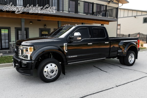Used 2022 Ford F-450 Super Duty Platinum 4x4 Crew Cab Pickup ONLY 2K Miles! Power Stroke 6.7L Turbo Diesel! for sale Sold at Chicago Motor Cars in West Chicago IL 60185 1