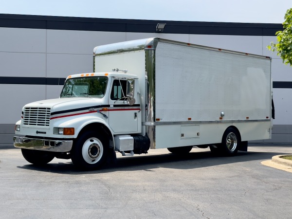 Used 1998 International 4700 Custom Box Truck-SHOP CONFIGURATION-CABINETRY-LOW MILES for sale Sold at Chicago Motor Cars in West Chicago IL 60185 2
