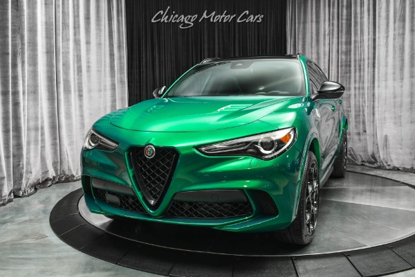 Used 2023 Alfa Romeo Stelvio Quadrifoglio Only 331 Miles Huge MSRP $96,400+ Hot Color Combo for sale Sold at Chicago Motor Cars in West Chicago IL 60185 2