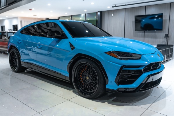Used 2022 Lamborghini Urus HUGE Msrp! Blu Cepheus! Full Body PPF! Akrapovic Exhaust! AL13 Wheels! for sale Sold at Chicago Motor Cars in West Chicago IL 60185 6