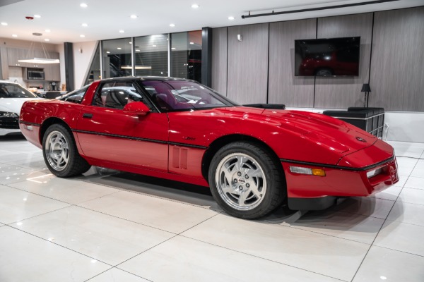 Used 1990 Chevrolet Corvette ZR1 Coupe Red on Red! ONLY 6800 Miles! Collector Car! RARE ZR1! for sale Sold at Chicago Motor Cars in West Chicago IL 60185 6