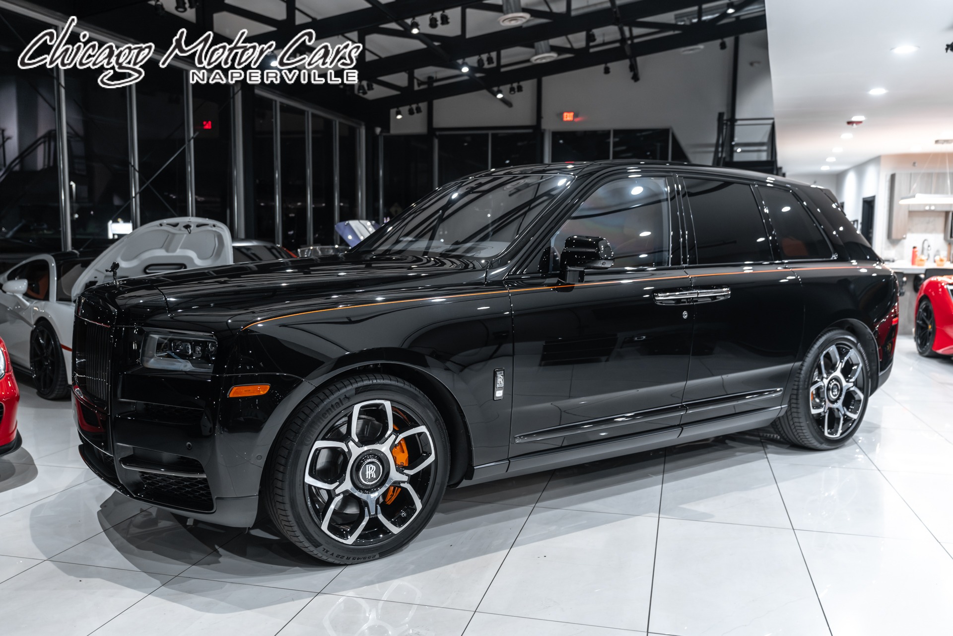 Full vehicle details of 2023 Rolls-Royce Cullinan Black Badge Cullinan  Diamond Black Black Black Badge Technical Fibre Veneer available for sale  at Rolls-Royce Motor Cars Denver 1850 Lucent CourtHighlands Ranch,CO for  €452,981