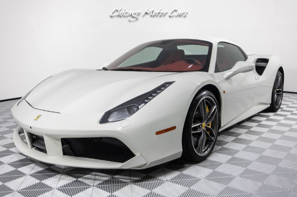 Used 2019 Ferrari 488 Spider SPORT EXHAUST! TONS OF CARBON! RACING SEATS! HOT COLOR COMBO! RED INTERIOR! for sale Sold at Chicago Motor Cars in West Chicago IL 60185 5