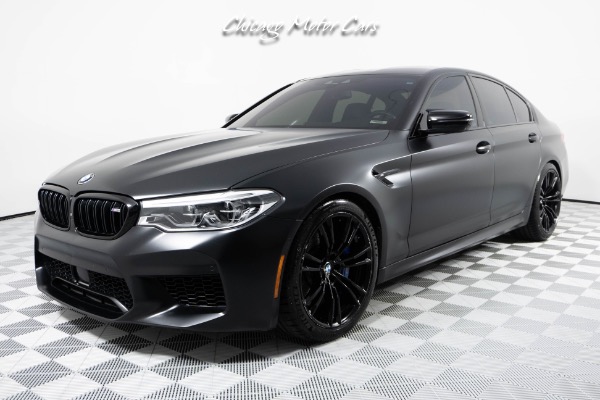 Used 2019 BMW M5 COMPETITION EXECUTIVE PACKAGE FROZEN BLACK METALLIC FULL PPF SPORT EXHAUST for sale Sold at Chicago Motor Cars in West Chicago IL 60185 5