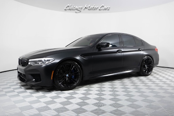 Used 2019 BMW M5 COMPETITION EXECUTIVE PACKAGE FROZEN BLACK METALLIC FULL PPF SPORT EXHAUST for sale Sold at Chicago Motor Cars in West Chicago IL 60185 1
