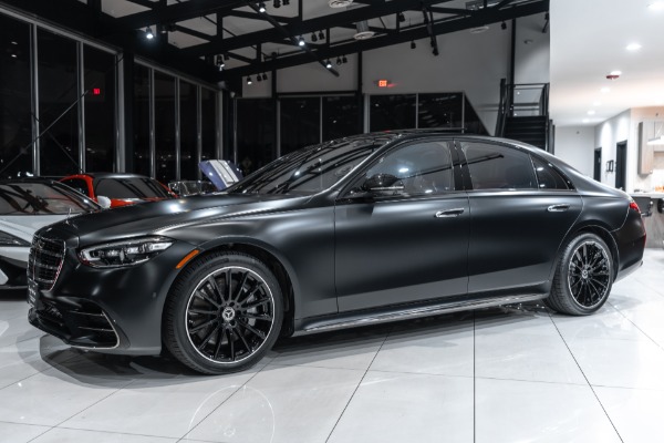 Used 2023 Mercedes-Benz S500 4Matic AMG Line! RARE Factory Matte Black! AMG Wheels! $133K+ MSRP! LOADED! for sale Sold at Chicago Motor Cars in West Chicago IL 60185 2