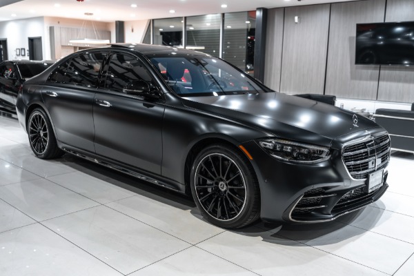 Used 2023 Mercedes-Benz S500 4Matic AMG Line! RARE Factory Matte Black! AMG Wheels! $133K+ MSRP! LOADED! for sale Sold at Chicago Motor Cars in West Chicago IL 60185 6