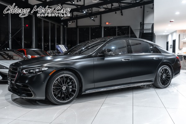 Used 2023 Mercedes-Benz S500 4Matic AMG Line! RARE Factory Matte Black! AMG Wheels! $133K+ MSRP! LOADED! for sale Sold at Chicago Motor Cars in West Chicago IL 60185 1