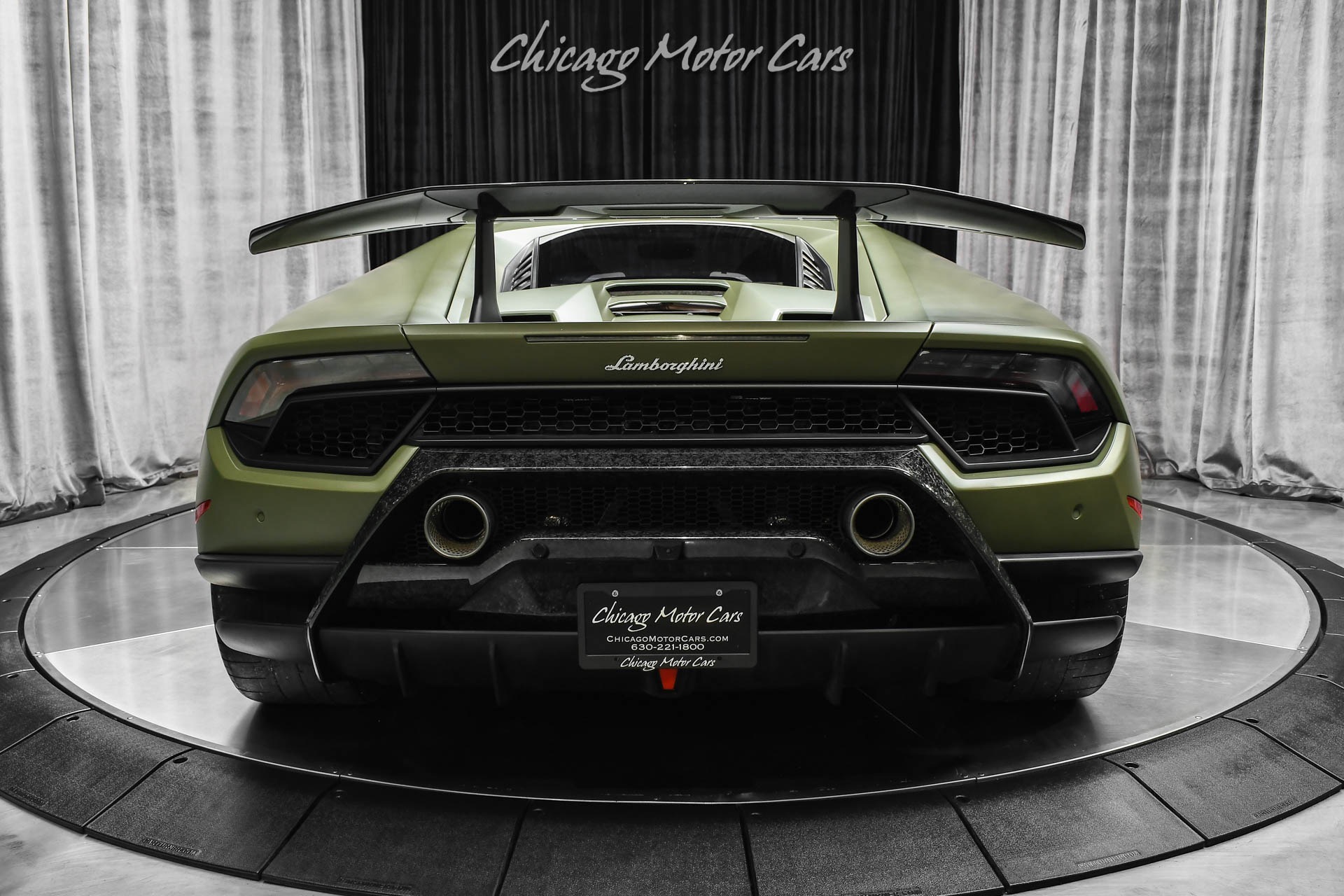 2018 Lamborghini Huracan Rear View VIN: ZHWUR2ZFXJLA08644 | Used 2018