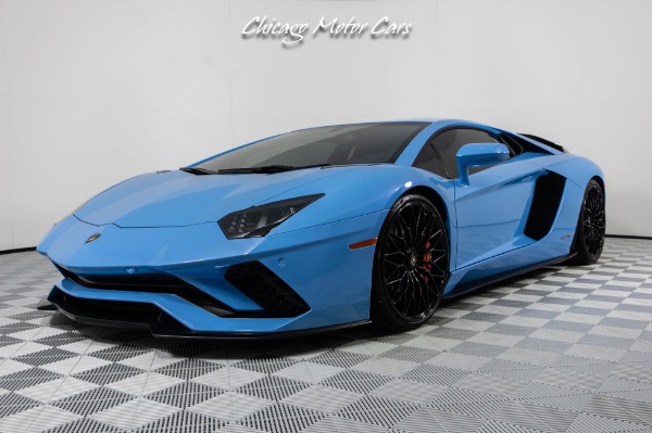Used 2018 Lamborghini Aventador S LP740-4 DME Stage 2! Full PPF! IPE Exhaust! Blu Cepheus! Loaded! for sale Sold at Chicago Motor Cars in West Chicago IL 60185 5