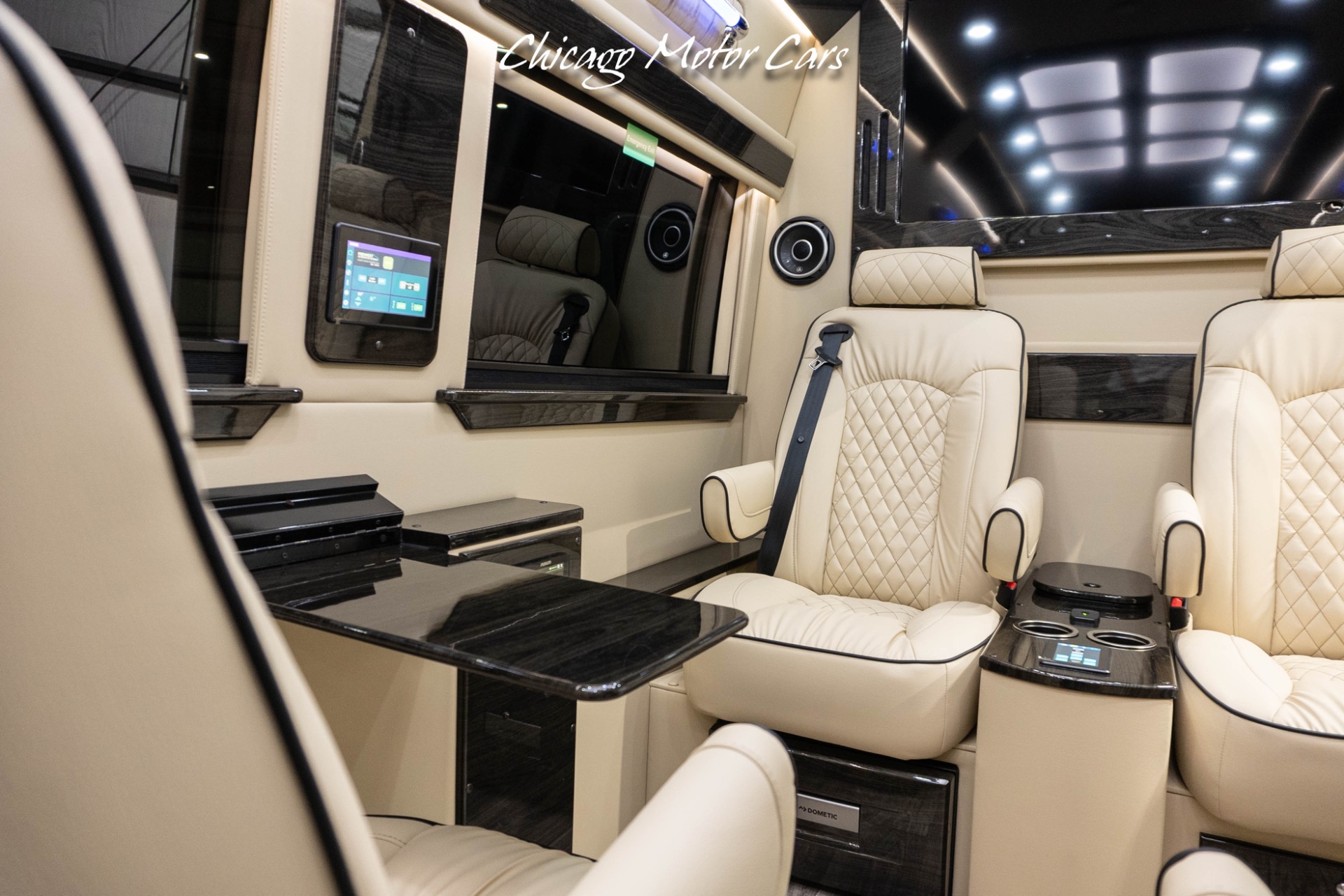 Used-2024-Mercedes-Benz-Sprinter-3500DX-Ultimate-Toys-Luxury-Seating-Package-Maybach-Lighted-Center-Beam-Sound-Deadening-Pack