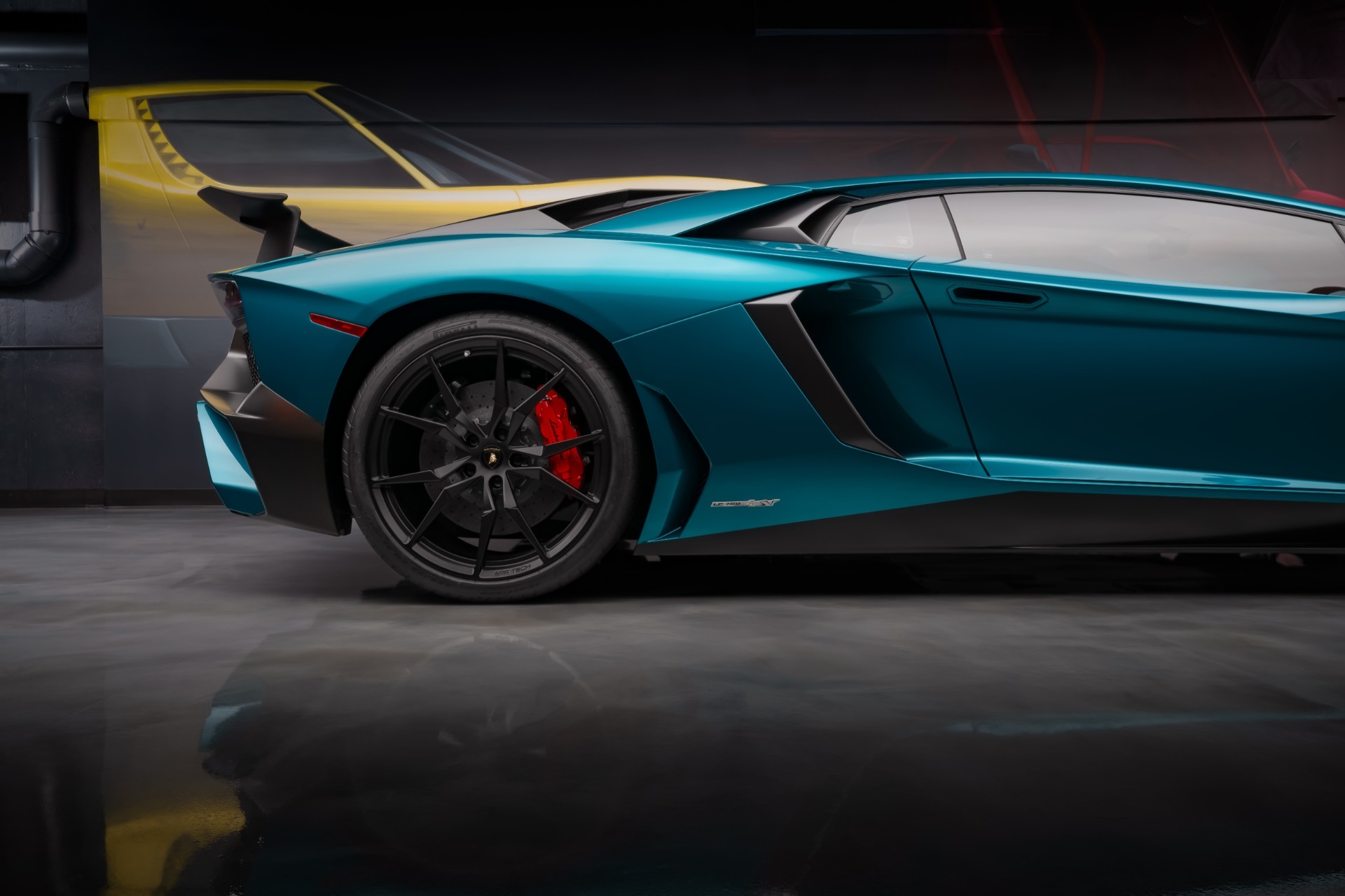 Used-2017-Lamborghini-Aventador-SV-LP750-4-SV-Coupe-1of1-Verde-Artemis-STUNNING-Spec-Carbon-Fiber-ONLY-997Miles
