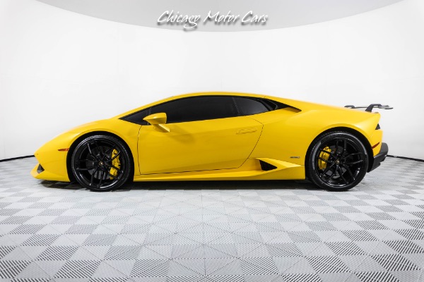 Used 2015 Lamborghini Huracan LP610-4 Yellow Stitching! Upgraded Soul Exhaust! Vorsteiner Carbon Wing! for sale Sold at Chicago Motor Cars in West Chicago IL 60185 2