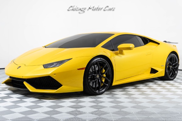Used 2015 Lamborghini Huracan LP610-4 Yellow Stitching! Upgraded Soul Exhaust! Vorsteiner Carbon Wing! for sale Sold at Chicago Motor Cars in West Chicago IL 60185 6