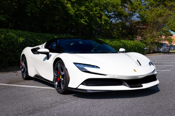 Used 2022 Ferrari SF90 Stradale Only 352 Miles Carbon Fiber Race Seats Hottest Color Combo Pristine Example for sale Sold at Chicago Motor Cars in West Chicago IL 60185 2