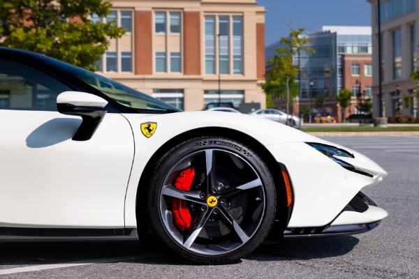 Used 2022 Ferrari SF90 Stradale Only 352 Miles Carbon Fiber Race Seats Hottest Color Combo Pristine Example for sale Sold at Chicago Motor Cars in West Chicago IL 60185 4