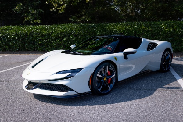 Used 2022 Ferrari SF90 Stradale Only 352 Miles Carbon Fiber Race Seats Hottest Color Combo Pristine Example for sale Sold at Chicago Motor Cars in West Chicago IL 60185 1