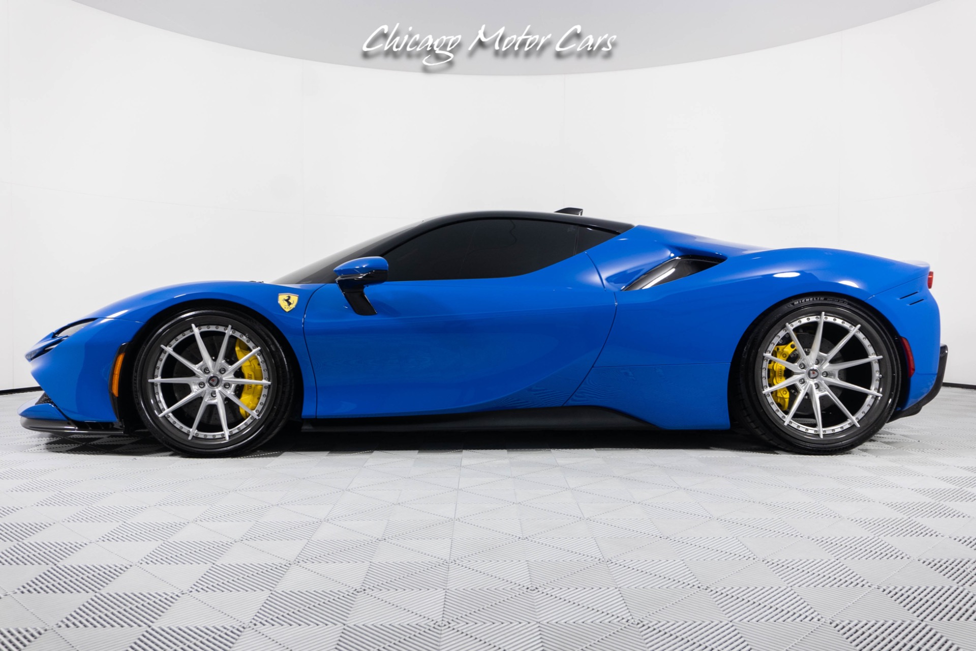 Used-2023-Ferrari-SF90-Stradale-Azzurro-Dino-Finish-Novitec-Springs-Anrky-Wheels