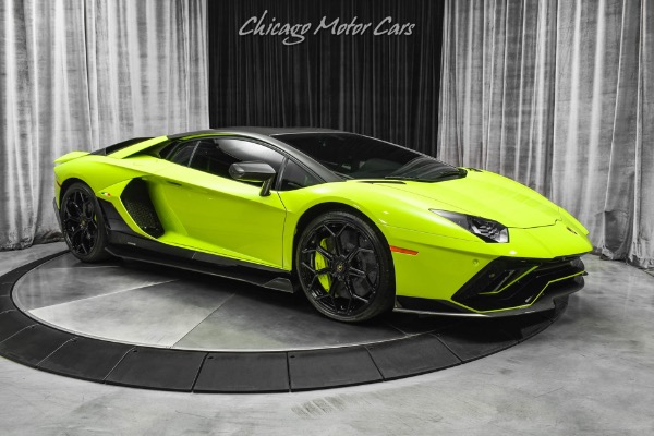 Used 2022 Lamborghini Aventador LP780-4 Ultimae Ultimae Coupe Verde Scandal MSRP $584,753 + $30k in Upgrades! Full PPF for sale Sold at Chicago Motor Cars in West Chicago IL 60185 6