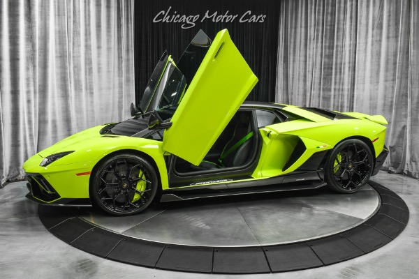Used 2022 Lamborghini Aventador LP780-4 Ultimae Ultimae Coupe Verde Scandal MSRP $584,753 + $30k in Upgrades! Full PPF for sale Sold at Chicago Motor Cars in West Chicago IL 60185 1