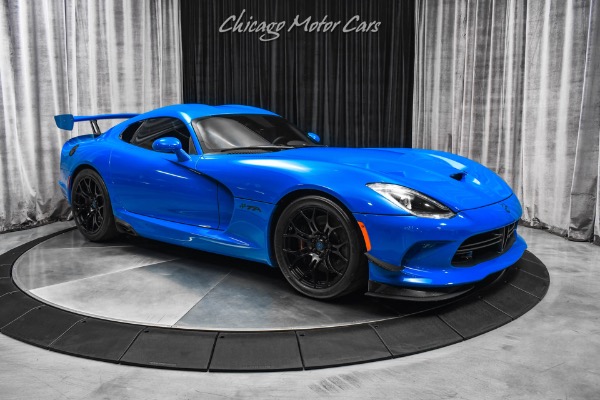 Used 2016 Dodge Viper SRT TA 2.0 Competition Blue Extremely Rare! #19 of 33 Made! Collector Car! for sale Sold at Chicago Motor Cars in West Chicago IL 60185 6