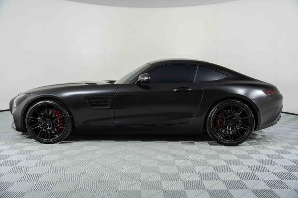 Used 2017 Mercedes-Benz AMG GT Satin Black on Red! Custom Performance Stage 2 Tune and Downpipes! for sale Sold at Chicago Motor Cars in West Chicago IL 60185 2