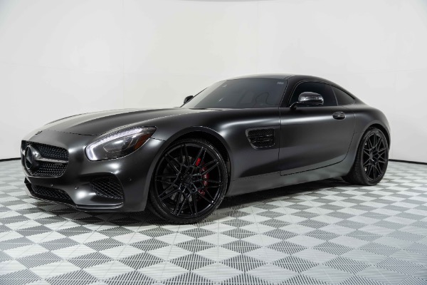 Used 2017 Mercedes-Benz AMG GT Satin Black on Red! Custom Performance Stage 2 Tune and Downpipes! for sale Sold at Chicago Motor Cars in West Chicago IL 60185 1