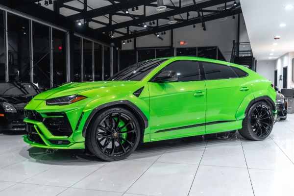 Used 2022 Lamborghini Urus SUV Verde Mantis! 1016 Carbon Fiber WIDEBODY! Ryft Exhaust! B&O 3D! LOADED! for sale Sold at Chicago Motor Cars in West Chicago IL 60185 2
