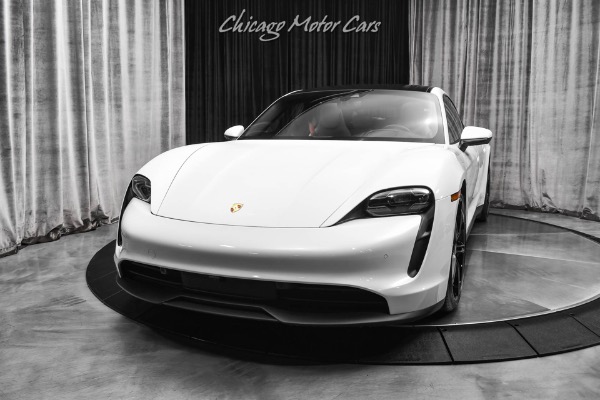 Used 2021 Porsche Taycan 4S Sedan Chalk Interior! Premium Pkg! Passenger Display! Mission E Wheels! for sale Sold at Chicago Motor Cars in West Chicago IL 60185 2