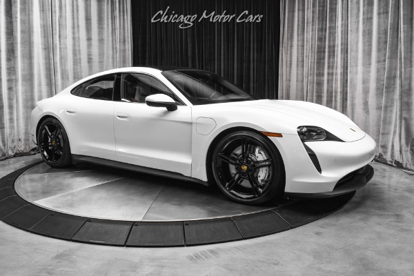 Used 2021 Porsche Taycan 4S Sedan Chalk Interior! Premium Pkg! Passenger Display! Mission E Wheels! for sale Sold at Chicago Motor Cars in West Chicago IL 60185 6