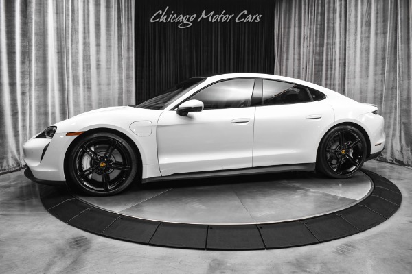 Used 2021 Porsche Taycan 4S Sedan Chalk Interior! Premium Pkg! Passenger Display! Mission E Wheels! for sale Sold at Chicago Motor Cars in West Chicago IL 60185 1