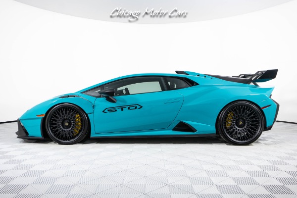 Used 2022 Lamborghini Huracan STO Rare Color! Alcantara Interior! Forged Monoblock Wheels! for sale Sold at Chicago Motor Cars in West Chicago IL 60185 2
