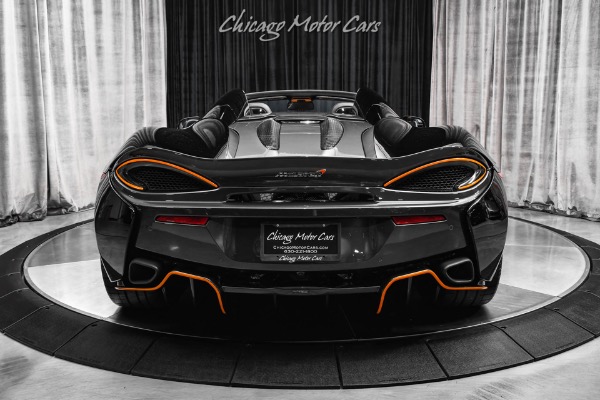 Used 2018 McLaren 570S Spider MSO Abyss Black! Luxury Pack! Carbon Trim! Sports Exhaust! ONLY 4k Miles! for sale Sold at Chicago Motor Cars in West Chicago IL 60185 4