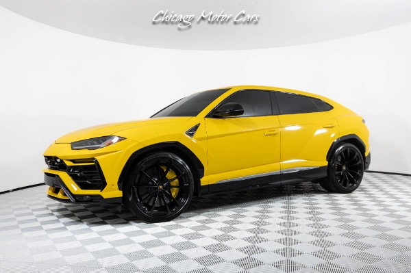 Used 2019 Lamborghini Urus GIALLO AUGE FINISH! BANG & OLUFSEN PREMIUM SOUND! HOT COLOR COMBO! LOADED! for sale Sold at Chicago Motor Cars in West Chicago IL 60185 1