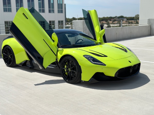 Used 2023 Maserati MC20 RARE Hypergreen! Novitec Springs! Carbon Fiber Body Kit! for sale Sold at Chicago Motor Cars in West Chicago IL 60185 4