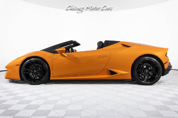 Used 2019 Lamborghini Huracan LP580-2 Spyder, Black Wheels! Paint Protection Film! Front End Lifter! for sale Sold at Chicago Motor Cars in West Chicago IL 60185 2