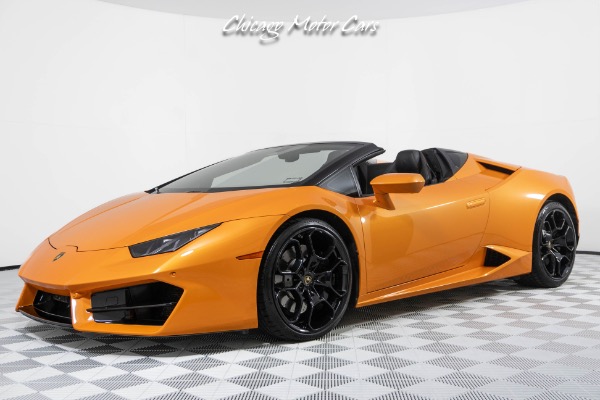 Used 2019 Lamborghini Huracan LP580-2 Spyder, Black Wheels! Paint Protection Film! Front End Lifter! for sale Sold at Chicago Motor Cars in West Chicago IL 60185 6