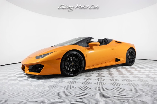 Used 2019 Lamborghini Huracan LP580-2 Spyder, Black Wheels! Paint Protection Film! Front End Lifter! for sale Sold at Chicago Motor Cars in West Chicago IL 60185 1