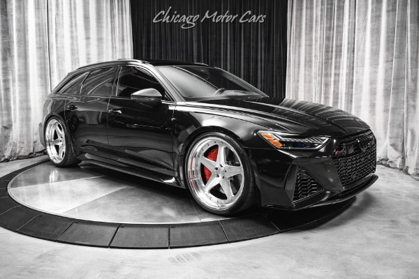 Used 2021 Audi RS6 Avant 4.0T quattro Avant Wagon Carbon Fiber UPGRADES! AL13 Wheels! for sale Sold at Chicago Motor Cars in West Chicago IL 60185 6