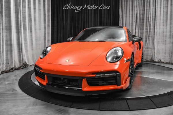 Used 2022 Porsche 911 Turbo S Lava Orange! Front Lift! Carbon Roof! Burmester! FULL PPF! LOADED! for sale Sold at Chicago Motor Cars in West Chicago IL 60185 2