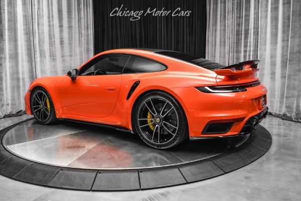 Used 2022 Porsche 911 Turbo S Lava Orange! Front Lift! Carbon Roof! Burmester! FULL PPF! LOADED! for sale Sold at Chicago Motor Cars in West Chicago IL 60185 3