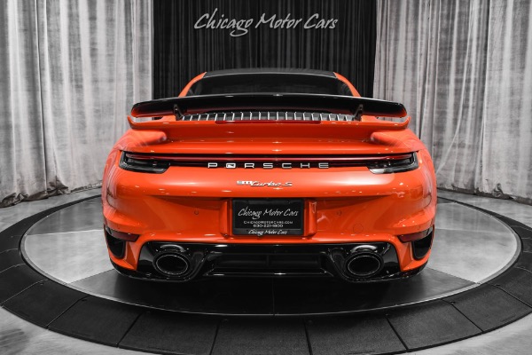 Used 2022 Porsche 911 Turbo S Lava Orange! Front Lift! Carbon Roof! Burmester! FULL PPF! LOADED! for sale Sold at Chicago Motor Cars in West Chicago IL 60185 4
