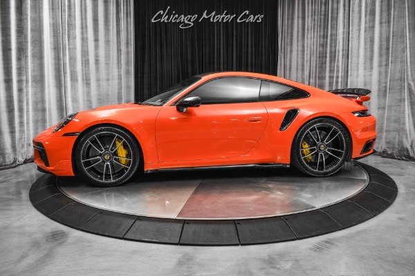 Used 2022 Porsche 911 Turbo S Lava Orange! Front Lift! Carbon Roof! Burmester! FULL PPF! LOADED! for sale Sold at Chicago Motor Cars in West Chicago IL 60185 1