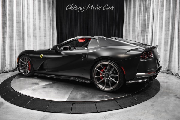 Used 2021 Ferrari 812 GTS Factory Matte Blk! Red Int! Full Stealth PPF! Novitec body Kit! Exhaust! for sale Sold at Chicago Motor Cars in West Chicago IL 60185 3
