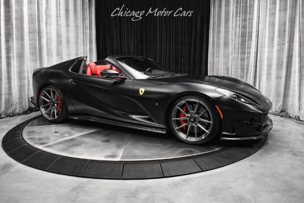 Used 2021 Ferrari 812 GTS Factory Matte Blk! Red Int! Full Stealth PPF! Novitec body Kit! Exhaust! for sale Sold at Chicago Motor Cars in West Chicago IL 60185 6