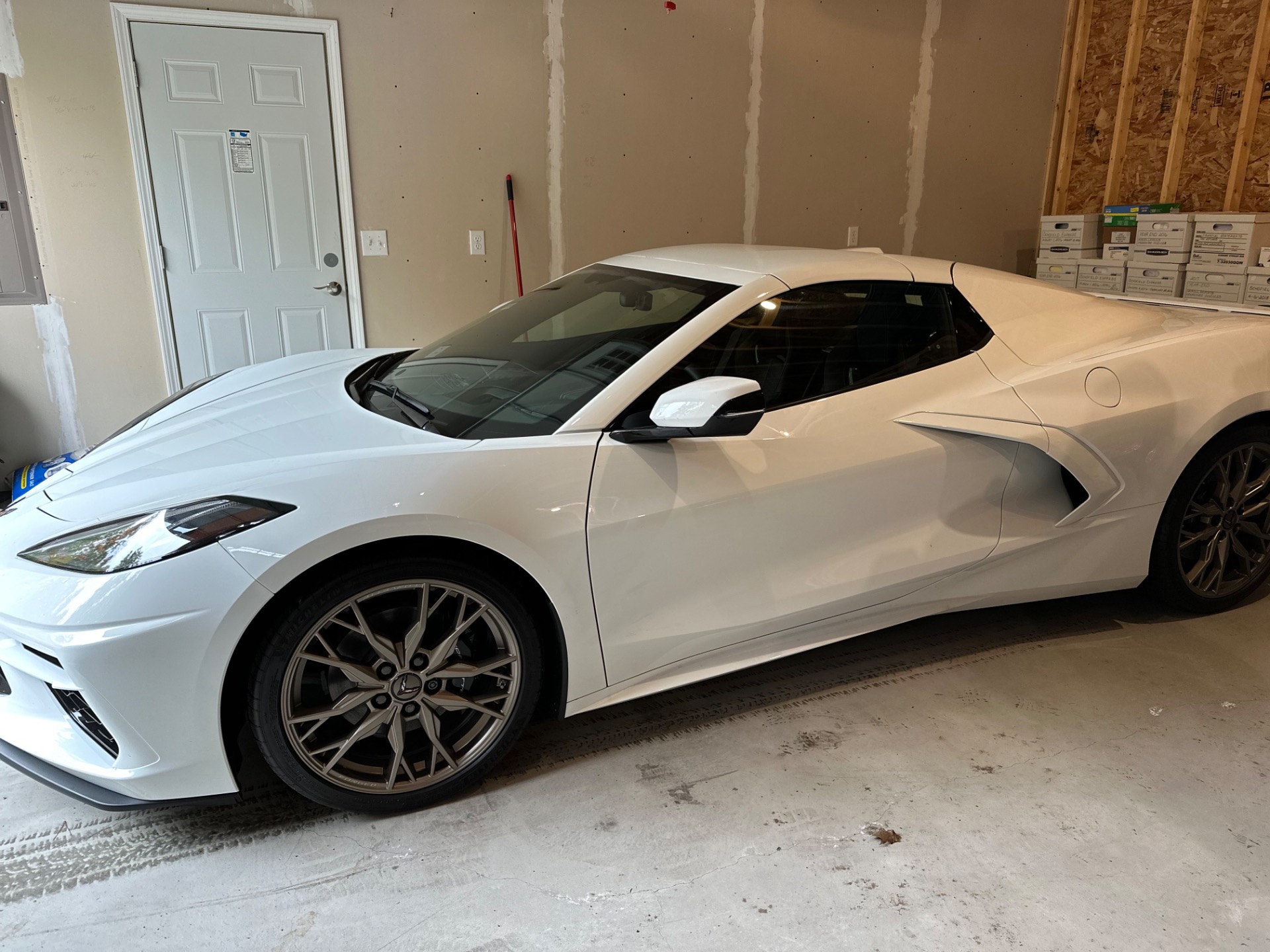Used-2023-Chevrolet-Corvette-Stingray-2LT-Front-Lift-Performance-Exhaust-Only-200-Miles-Pristine-Example