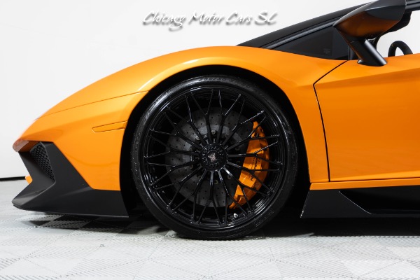 Used 2017 Lamborghini Aventador LP750-4 SV Roadster RARE Arancio Atlas Finish Only 9K Miles Front Lift for sale Sold at Chicago Motor Cars in West Chicago IL 60185 5