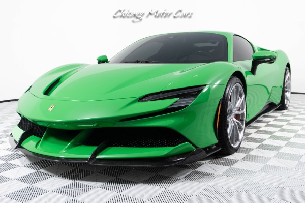 Used 2023 Ferrari SF90 Stradale Only 2K Miles! Full PPF! RARE Signal Green! Carbon Fiber 1016 Kit! Loaded! for sale Sold at Chicago Motor Cars in West Chicago IL 60185 6