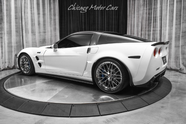 Used 2011 Chevrolet Corvette ZR1 3ZR Coupe Arctic White! ONLY 15k Miles! TASTEFUL Upgrades! 755 WHP! for sale Sold at Chicago Motor Cars in West Chicago IL 60185 3